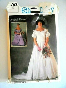 Simplicity Vintage Wedding Dress Pattern by Michele Piccione Bridesmaids 80's  - Picture 1 of 6