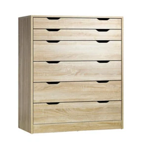 Oikiture 6 Chest of Drawers Tallboy Wooden - Picture 1 of 7
