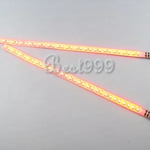2x Ámbar/Amarillo 30cm 32 Leds 3528/1210 SMD LED Tira de Luz Flash Impermeable 12V - Imagen 1 de 1