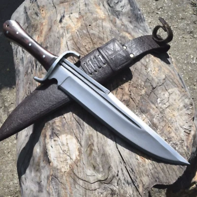 Custom Handmade Carbonstahl Klinge Survival Bowie Messer Jagdmesser Camping - Bild 1 von 4