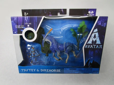 Avatar 2 - Tsu'Tey & Direhorse Figures Way of The Water - World of Pandora Toys Cover