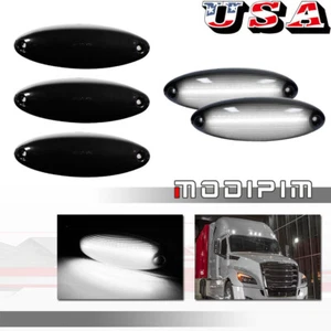 For 2008-up Freightliner Cascadia LED Cab Roof Clearance Marker Light Trims 5PCS - Picture 1 of 10