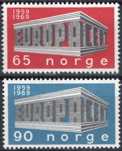 1236 Norway 1969, NK 626-27, MNH Europa VII , SC #533-34, MI 583-84, SG 627-28. - Picture 1 of 1