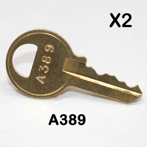 Dos llaves de repuesto de candado A389 ~ agentes inmobiliarios de conservación de propiedades REO HUD... - Imagen 1 de 1
