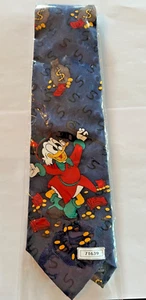 Cravatta vintage Disney Mickey Unlimited SCROOGE McDUCK NUOVA IN CONFEZIONE--NOS - Foto 1 di 3