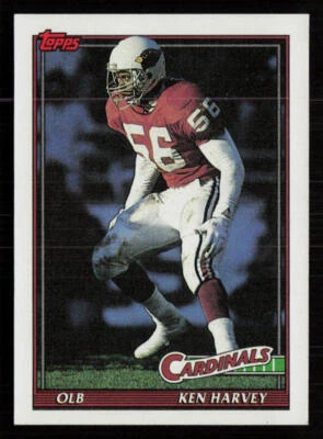 1991 Topps #518 Ken Harvey Phoenix Cardinals Football Card - Image 1 of 2