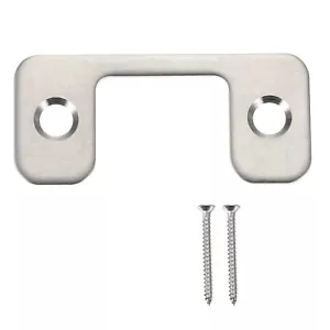 Door Deadbolt Strike Plates Stainless Steel Jamb Plate Door Locks Latch Strik... - Picture 1 of 7