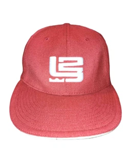 Lebron James King James Vintage Nike Cap L/XL Red/White - Picture 1 of 7