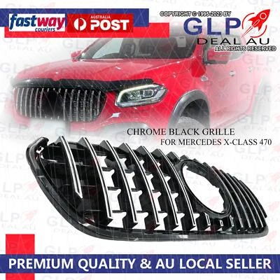 Chrome Black GT AMG style Grill Grille to suit Mercedes X-Class X CLass 470 - image 1 of 4