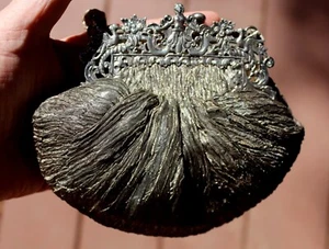 Fabulous OLD Revivals Art Deco Purse Sterling Silver Shimmering Grey/Silver Body - Picture 1 of 13