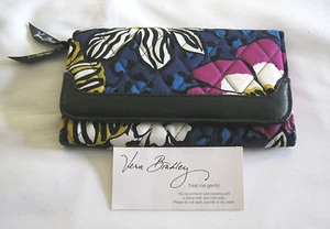 Vera Bradley AFRICAN VIOLET SLEEK & CHIC WALLET for PURSE tote BACKPACK Bag NWOT - Picture 1 of 3