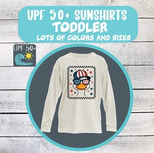 Toddler UPF 50+ July 4th Boy Goose Memorial Day Outdoor Sun Protection Sun Shirt - Picture 1 of 16