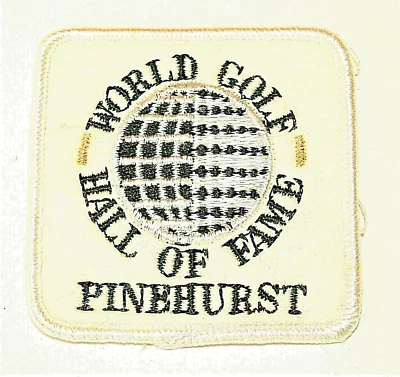 Parche Chaqueta Campo Salón de la Fama del Golf Mundial Pinehurst De Colección Nuevo de Lote Antiguo Años 70 Foto 1 de 3