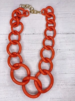 Colar Feminino Alisha D Oversized Bold Chunky Resina Graduada Link Declaração - Imagem 1 de 2