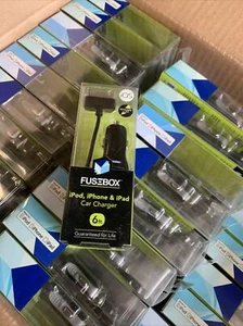 Fuse Box apple certified  Car Charger iPhone 5/6, Ipad Airs, Ipods 6 Ft Cord E14 - Picture 1 of 5