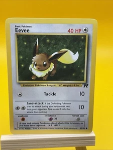 Eevee 55/82 Common Pokemon TCG WOTC Unlimited Team Rocket - Picture 1 of 2