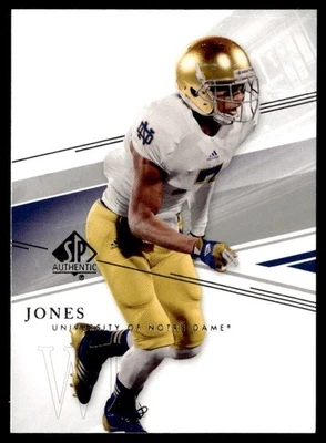 2014 SP Authentic TJ Jones Rookie Notre Dame Fighting Irish #76 - Image 1 of 2