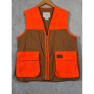 Walls Outdoors Mens M Hunting Vest Orange/Brn Zip Pockets Pouch Utility Bird - Picture 1 of 8