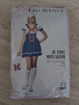 Jr. First Mate Sailor costume size Junior S/M hat dress Leg Avenue New #J48025 - Image 1 of 4