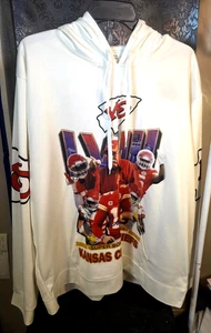 Herren - weißer NFL Kansas City Chiefs Super Bowl Fronttasche Hoodie Gr. XL - Bild 1 von 7