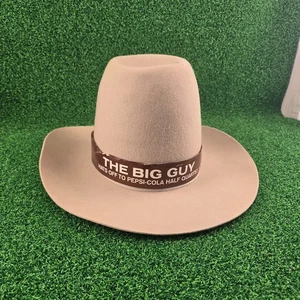 Seltener 1960er Pepsi Cola Promo Display Cowboy Wollhut halbes Quart der große Kerl - Bild 1 von 11