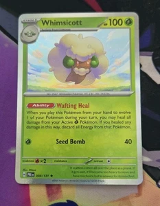 Whimsicott #15 2024 Scarlet - Violet Series - Temporal Forces Rare Holo Pokemon - Picture 1 of 2
