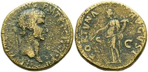 NERVA. Sestercio. (Ae. 22,06g/33mm). 97 d.C. Roma. (RIC 83). Anv: Cabeza laruea - Foto 1 di 1