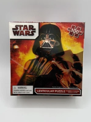 "Rompecabezas lenticular Star Wars Darth Vader 100 piezas tamaño real 12""x9"" nuevo sellado" Foto 1 de 4