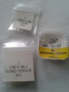 Universal Geneve cal. 1-2-66 Microrotor  MOVEMENT STEM,WIND PINION,# 407  PARTS - Picture 1 of 2