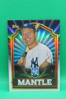 MICKEY MANTLE 2011 Topps Value Box Chrome REFRACTOR Insert #MBC1 Yankees HOF - Image 1 of 2