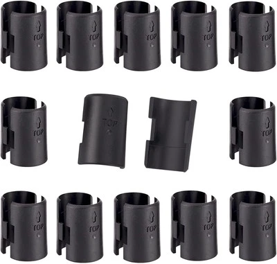 BRAND: SNNALOSSES Wire Shelf Clips - Shelving Lock for 1" Post 26 Packs, Black