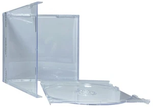 STANDARD Clear CD Jewel Case (Unassembled) Lot - Picture 1 of 2
