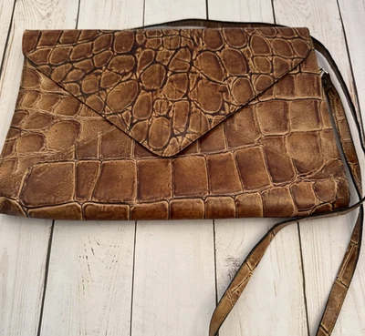 Vintage Amelia Berko Brown Leather Shoulder Crossbody Bag 13”x8” VGUC CHARITY - Image 1 of 4