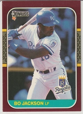 Tarjeta de novato Donruss Opening Day Bo Jackson 1987 #205 Kansas City Royals Foto 1 de 2