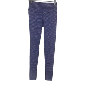 Lucy Heathered Navy Blue Full Length Legging Workout Pant Sz XS - Picture 1 of 10