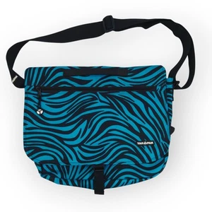 Yak Pak Messenger Bag Lap Top Bag Cross Body Satchel Teal Tiger Stripes  - Picture 1 of 10