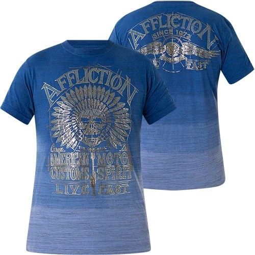 AFFLICTION T-Shirt AC Highway Spirit Blau T-Shirts - Bild 1 von 1