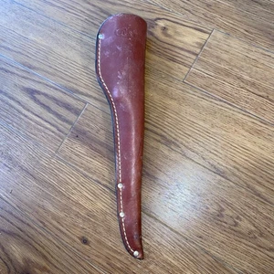 Etui Leder Messerscheide für Filetiermesser mit Gürtelschlaufe Etui Xx genietet schön - Bild 1 von 7