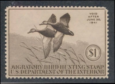 UNITED STATES (US) RW7 MINT VF HINGED SHORT PERF TOP - Image 1 of 2