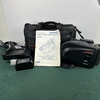 Cámara de video compacta grabadora Memorex CRD0050 2 baterías, cargador sin probar Foto 1 de 4