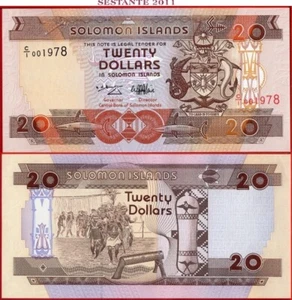 Islas Salomón 20 dólares nd 1996 Prefic C/1 P 21 UNC envío gratuito desde 100$ - Imagen 1 de 3