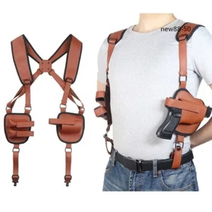 New Tactical Concealed Gun Holster Double Shoulder Underarm Pistol Handgun Pouch - Picture 1 of 12