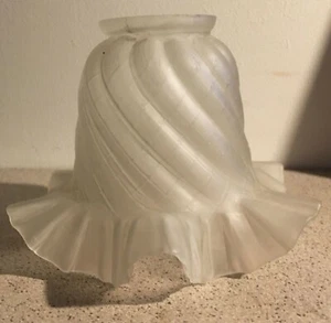 Tulpe Lampe Pâte de verre Tulpe für Lampe in Glaspaste Lampentulpe - Bild 1 von 3