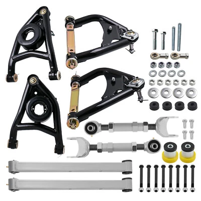 Brazos de control delanteros y traseros Kit de 4 eslabones para 67-72 Pontiac GTO LeMans Tubular A Brazos Foto 1 de 4