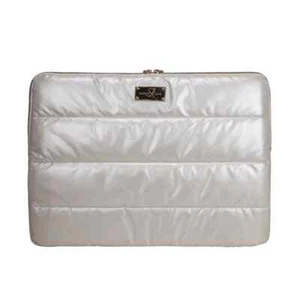 Sandy Lisa SLCPT-SLWT-15 16" Ciudad del Cabo Cuaderno Funda Bolso Hinchado Blanco Cromo - Imagen 1 de 6