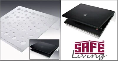 Laptophalter Notebookständer Acryl Notebook Laptop Aufsteller Halter SAFE 277 - Bild 1 von 4