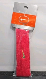 Diadema Nike 2001 vintage roja con logotipo Nike Swoosh verde banda deportiva AC9055 601 - Imagen 1 de 4