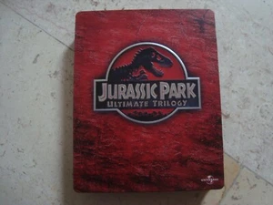 Jurassic Park TRILOGY Blu-Ray 6 disc DEBOSSED SteelBook BOX Steven Spielberg dvd - Picture 1 of 5