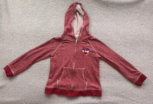 Girls Primatee Girl's Long Sleeve Full Zip Red Crested Butte CO. Hooded Jacket M - Picture 1 of 10
