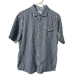 Tommy Bahama Island Crafted Modern Fit blau weiß kariertes Baumwollhemd für Herren Größe M - Bild 1 von 11